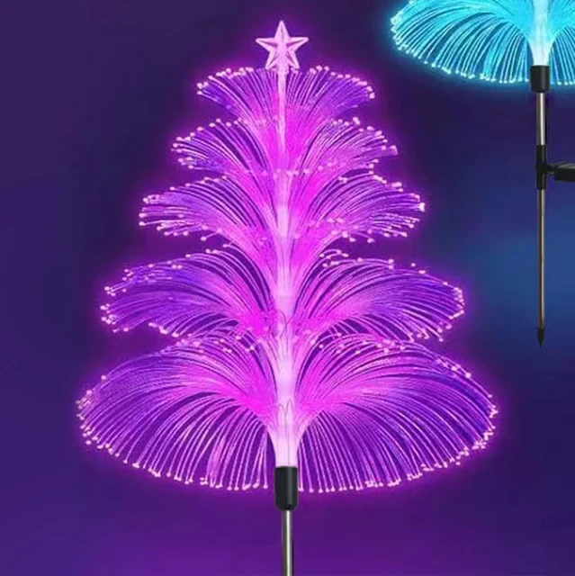 Вуличний садовий світильник Фонтан на сонячній батареї 97 см рожевий, фото 1