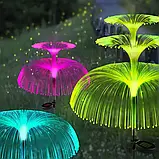 Вуличний садовий світильник Фонтан на сонячній батареї 90 см рожевий, фото 5