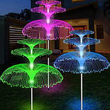 Вуличний садовий світильник Фонтан на сонячній батареї 90 см рожевий, фото 4