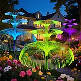 Вуличний садовий світильник Фонтан на сонячній батареї 90 см рожевий, фото 3