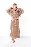 Халат для девочки (6390-034-5) темно-кремовый Трикотажний Край 32