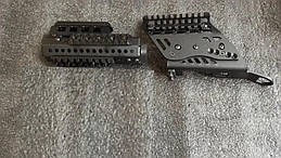 Комплект цівка + кронштейн для АК 74/47 чорний