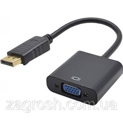 Promo Ціна! Перехідник ST-Lab DisplayPort Male - VGA Female, 1080P (U-997) - тільки на ZaGrosh.com.ua, фото 1