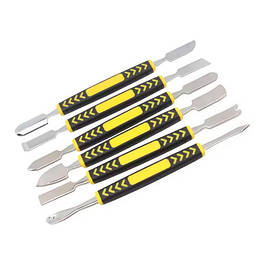 Набір 2х-сторонніх лопаток 6шт для відкриття корпусів розбир електроніки, метал - оригінал