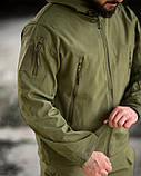 Костюм демісезонний тактичний TIGER Softshell олива з кишенями ПП8241 ТМ, фото 6