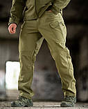 Костюм демісезонний тактичний TIGER Softshell олива з кишенями ПП8241 ТМ, фото 8