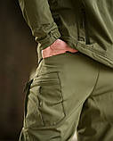 Костюм демісезонний тактичний TIGER Softshell олива з кишенями ПП8241 ТМ, фото 10