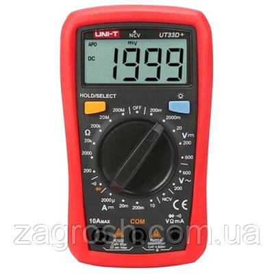 Promo Ціна! Цифровий мультиметр UNI-T UT33D+ - тільки на ZaGrosh.com.ua, фото 1