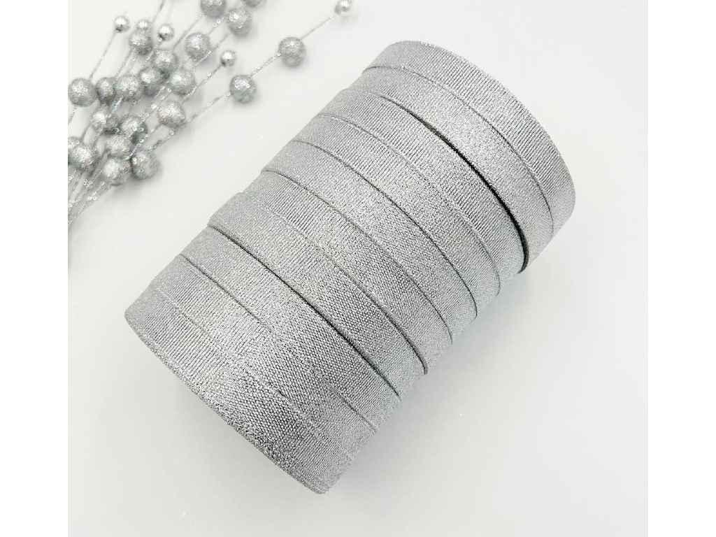 Стрічка парча 23м 1,2см Срібло (АБ-547) ТМ КИТАЙ, фото 1