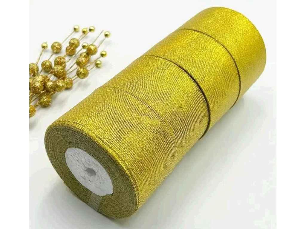 Стрічка парча 23м 5см Золотий (АБ-688) ТМ КИТАЙ, фото 1