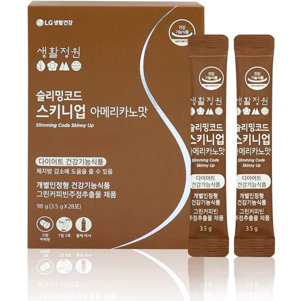 БАД для схуднення зі смаком Американо LG Slimming Code Skinny Up — курс на 14 днів (28 саше), фото 1