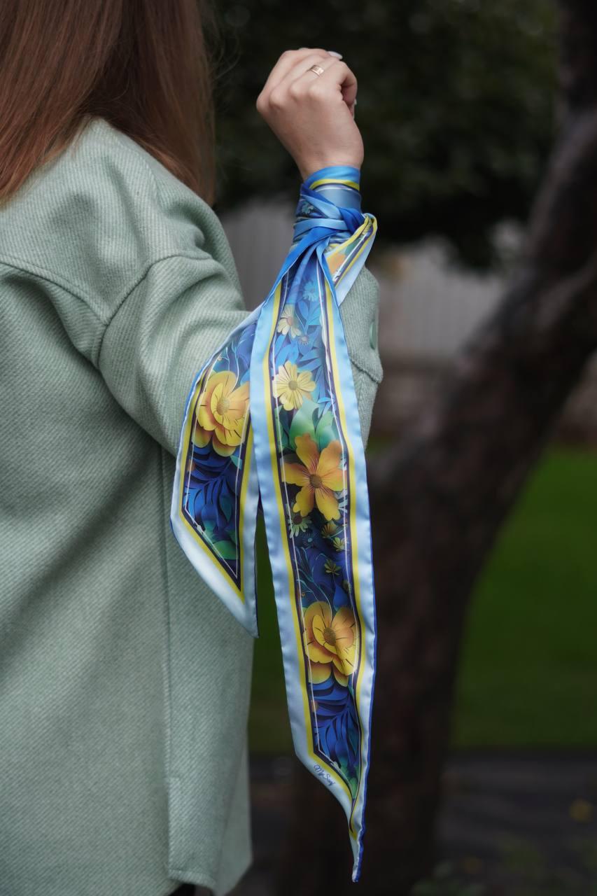 Твіллі-галстук Myscarf 3D Квітка не згинається в подарунковому пакованні, фото 1