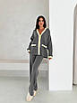 Костюм-двійка жіночий трикотажний з джемпером і палаццо Модель: 1553-66017, фото 3