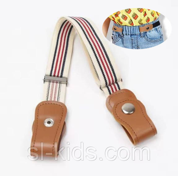 Еластичний дитячий пояс, ремінь без пряжки, пасок