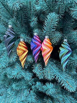 Новорічна ялинкова іграшка хамелеон у різних кольорах 11*4 см, підвіска на ялинку