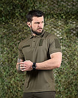 Тактична футболка поло олива, футболка чоловіча військова олива, військова футболка поло , ewy bka smt