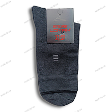 Шкарпетки якісні чоловічі високі комфортні широка гумка 42-45 чорні