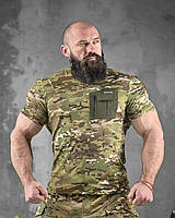 Військова футболка мультикам літня, Тактична футболка мультикам камуфляж, армійська футболка мультикам вологовідвідна, ewy bka smt