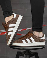 Женские коричневые кроссовки Adidas campus замша, Коричневые женские кеды Adidas campus, Летние женские кеды Адидас, ewy bka smt
