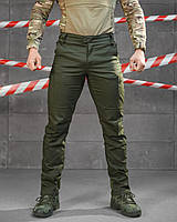 Тактичні статутні штани олива ріп-стоп, Однотонні військові штани, Тактичні весняні штани олива зсу, ewy bka smt