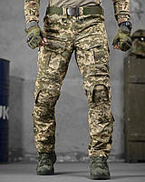 Тактичні штурмові штани з наколінниками піксель, військові бойові літні штани піксель ЗСУ, армійські штани піксель, ewy bka smt
