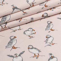 Фланель "Іпатка" на світло-пудровому тлі, ширина 240 см