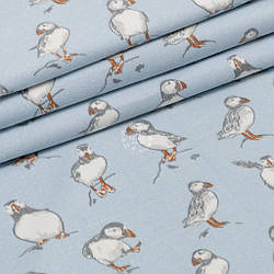 Фланель "Іпатка" на світло-блакитному тлі, ширина 240 см