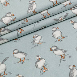 Фланель "Іпатка" на світло-м'ятному тлі, ширина 240 см