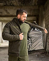 Тактическая зимняя куртка олива Softshell, военная куртка олива omni-heat, армейская зимняя куртка силикон, ewy bka smt