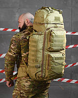 Тактичний рюкзак койот баул 100 л, Військовий рюкзак 100л койот, Тактичний баул 100 літрів койот Кордура, ewy bka smt