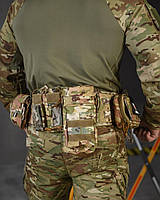 Тактический РПС мультикам с подсумками, Военный разгрузочный пояс мультикам, Тактический ремень с подсумками мультикам, ewy bka