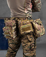 Тактичний РПС yakeda мультикам з підсумками, Військовий розвантажувальний пояс yakeda мультикам, Тактичний ремінь мультикам,ewy