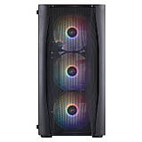 Корпус 1stPlayer X3-M-BK-4F1 Black без БЖ, фото 7