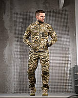 Тактичний осінній костюм піксель, військовий костюм піксель з флісовою кофтою, армійський костюм камуфляж, ewy bka smt