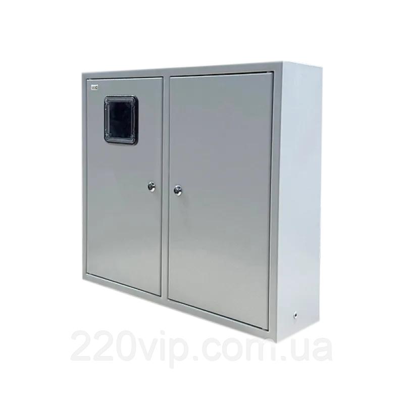 Щит для 3ф лічильник і 48 автоматів ЩОРн-3/36 UEC, SKM24-N-3-48-31-U навісний металевий бокс облік, фото 1