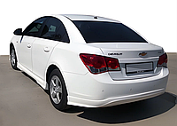 Спідниця на задній бампер під фарбування на Chevrolet Cruze sd 2008-2012 Накладка на задній бампер Шевроле Круз седан