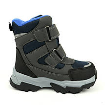 Термо черевики для хлопчика сіро-сині Tom.m, фото 3