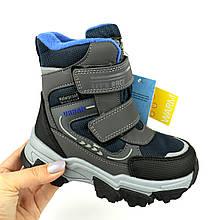 Термо черевики для хлопчика сіро-сині Tom.m
