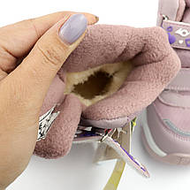 Дитячі зимові термо черевики для дівчинки рожеві Tom.m, фото 4