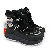 Зимові черевики Bi&Ki чорні для дівчинки, фото 3