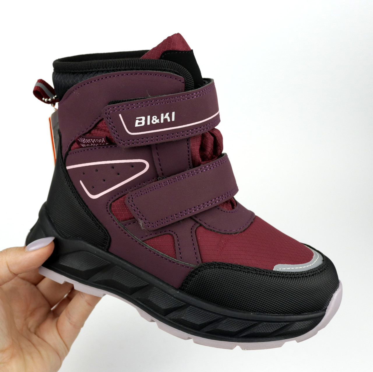 Термо черевики для дівчинки бордові Bi&Ki