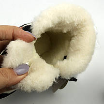 Дитячі зимові черевики чорно-білі для дівчинки Том.м, фото 4