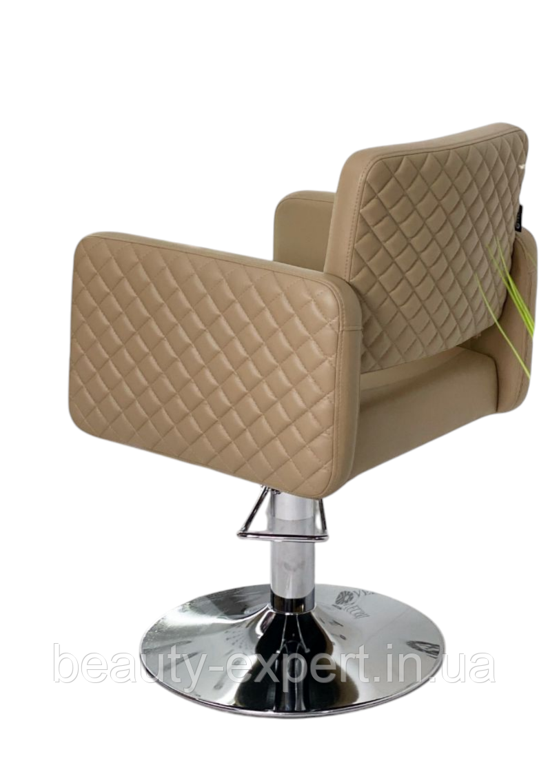 Сучасне перукарське гідравлічне крісло Polo Lux Rocky 08 на хромованому диску VM884, фото 1