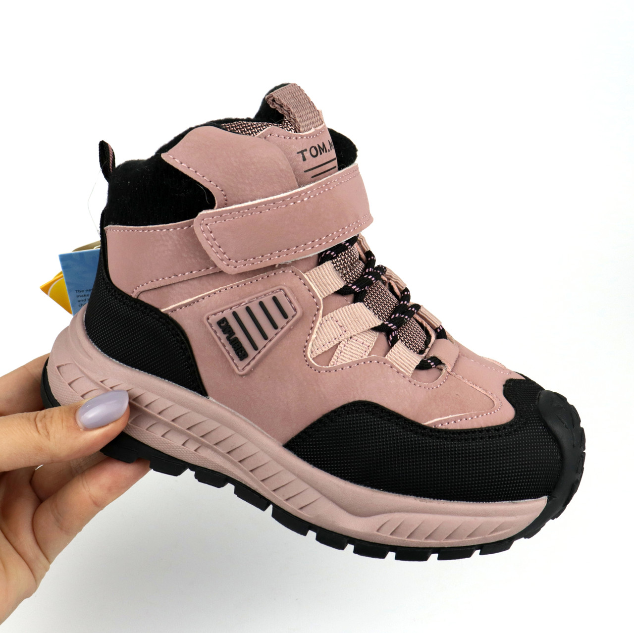 Дитячі зимові термо черевики для дівчинки рожеві Tom.m