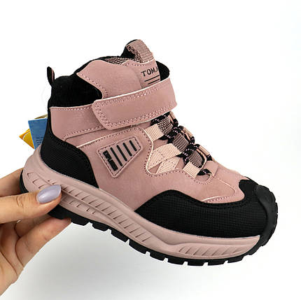 Дитячі зимові термо черевики для дівчинки рожеві Tom.m, фото 1