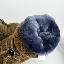 Теплі зимові чобітки коричневі для дівчинки Bi&Ki, фото 4