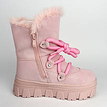 Теплі рожеві зимові черевики підліткові Flip Tom.m, фото 3