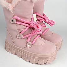 Теплі рожеві зимові черевики підліткові Flip Tom.m, фото 4