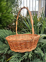 Корзина из лозы подарочная круглая