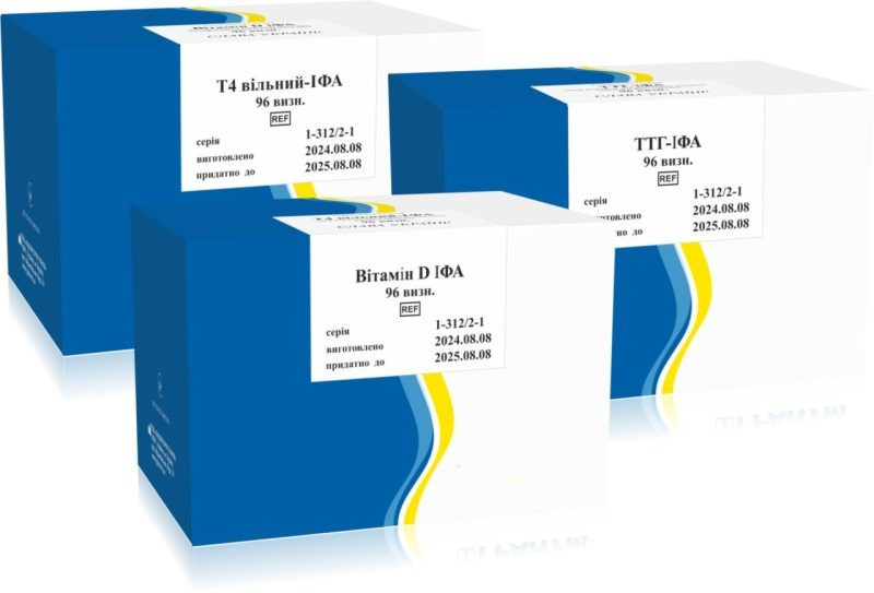 Набір реагентів для ІФА Ig А, М, G-ІФА (8х12 шт.)